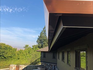 Copper fascia